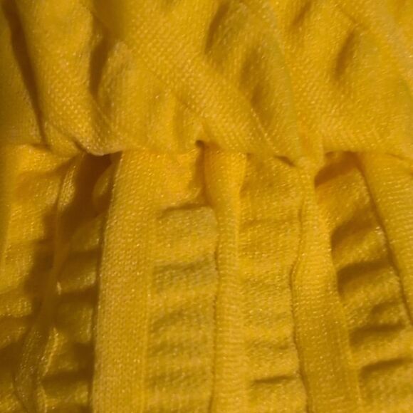 60s Vintage Women's Yellow Seersucker Elastic Waist Shorts MCM Summer - Picture 8 of 8